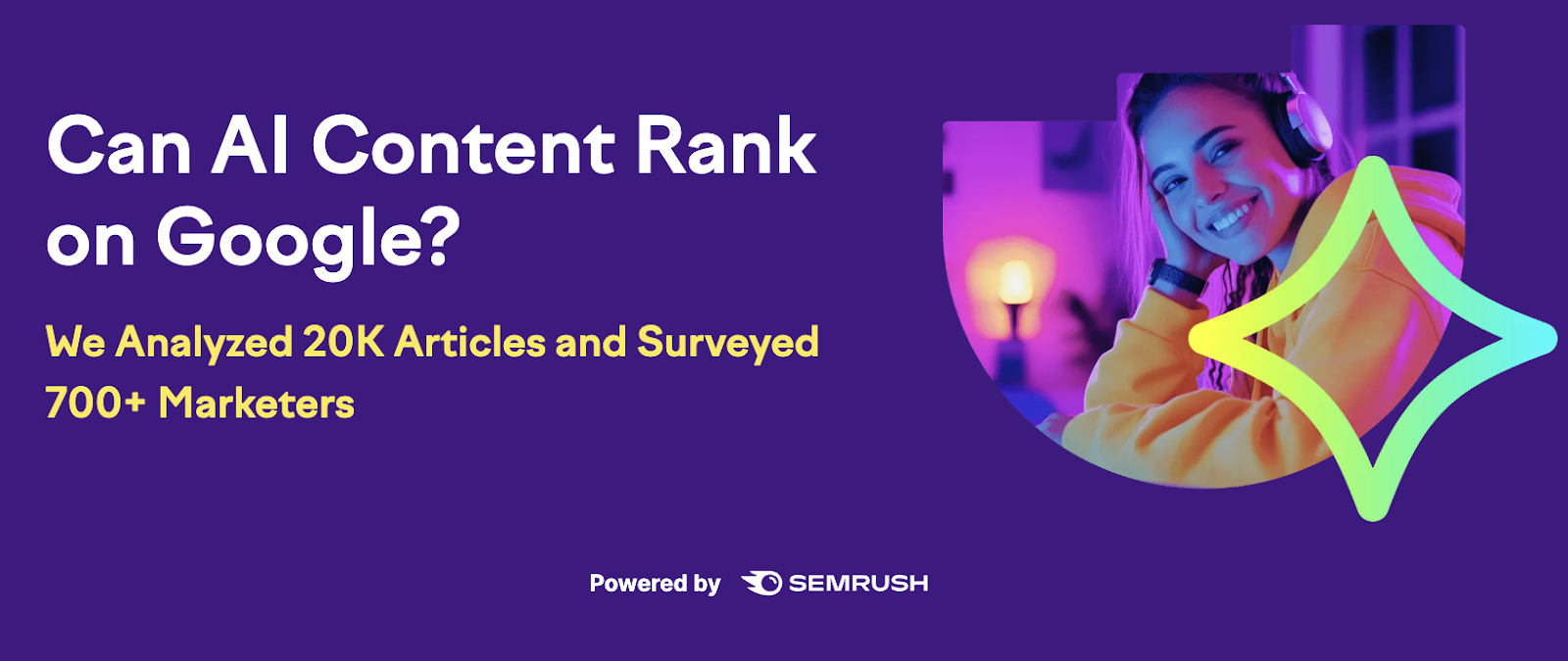 SaaS content marketing example - Semrush research